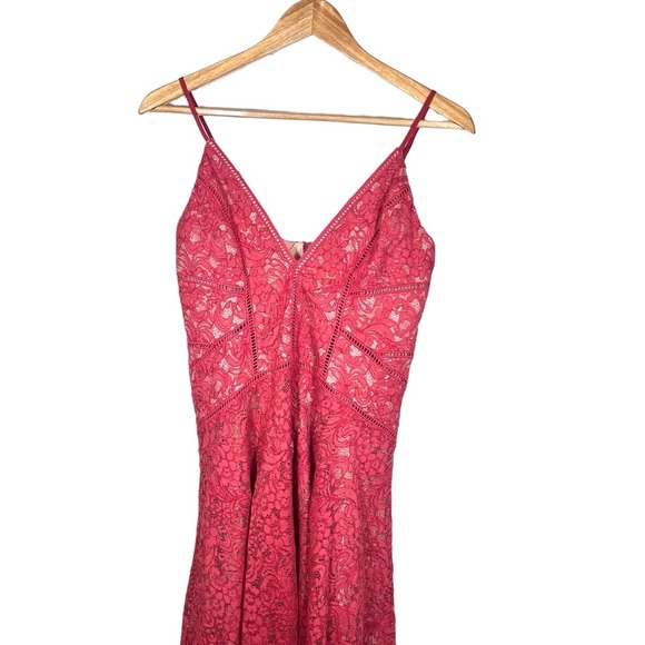 NWT The Jetset Diaries Rava Lace Maxi Dress in Apricot Size Small - Picture 7 of 15
